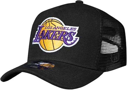 Ultra Game NBA Adults Los Angeles Lakers Snap Back All Around The World Trucker Baseball Cap Hat| Los Angeles Lakers - UltraGameShop