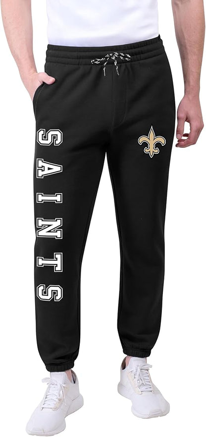 Ultra Game NFL Official Adults Super Soft Game Day Jogger Sweatpants - Unisex, New Orleans Saints|New Orleans Saints