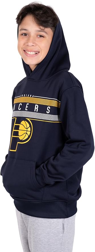 Ultra Game NBA Indiana Pacers Boys Super Soft Poly Midtwon Pullover Hoodie Sweatshirt|Indiana Pacers - UltraGameShop