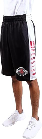 Ultra Game NBA Houston Rockets Warriors Men's Active Soft Workout Basketball Training Shorts| Houston Rockets - UltraGameShop