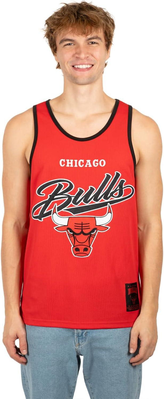 Ultra Game NBA Chicago Bulls Tank Top Mesh Sleeveless Muscle T-Shirt|Chicago Bulls - UltraGameShop