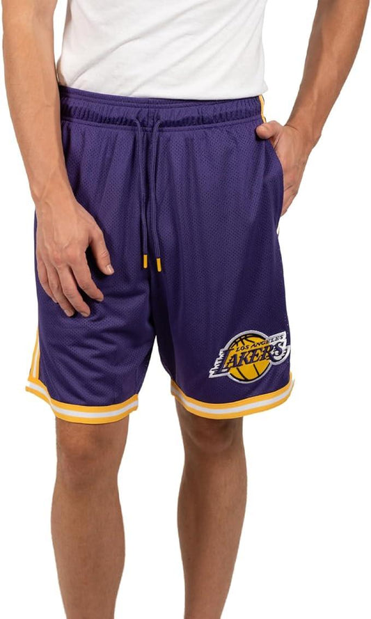 Ultra Game NBA Los Angeles Lakers Men's Slam Active Basketball Training Shorts|Los Angeles Lakers - UltraGameShop