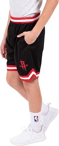 Ultra Game NBA Houston Rockets Boys Active Knit Slam Basketball Training Shorts|Houston Rockets - UltraGameShop