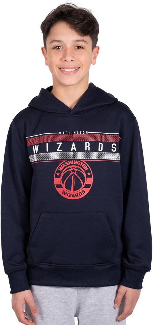 Ultra Game NBA Washington Wizards Boys Super Soft Poly Midtwon Pullover Hoodie Sweatshirt|Washington Wizards - UltraGameShop