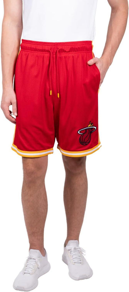 Ultra Game NBA Miami Heat Men's Slam Active Basketball Training Shorts|Miami Heat - UltraGameShop