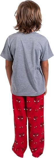 Ultra Game NBA Chicago Bulls Boys 2 Piece Tee Shirt & Lounge Pants Pajama Set| Chicago Bulls - UltraGameShop