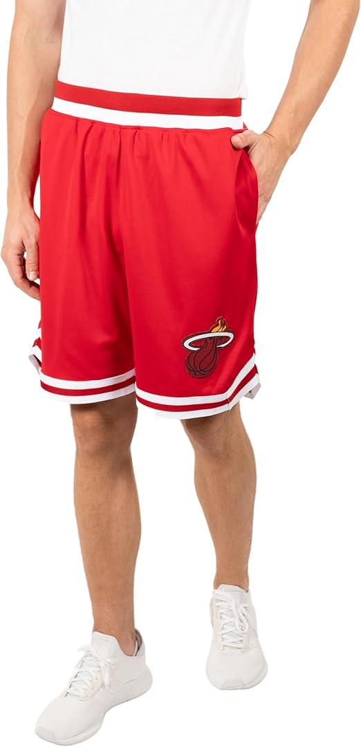 Ultra Game NBA Miami Heat Official Men's Supreme Active Basketball Training Shorts|Miami Heat - UltraGameShop