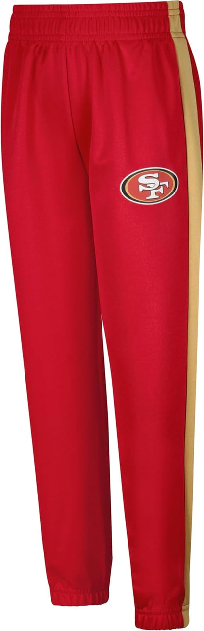 Ultra Game NFL Official Youth Uniform Set - Includes Super Soft Jersey, Pants, Iron on Numbers & Team Sticker Set, San Francisco 49ers, Team Color|San Francisco 49ers