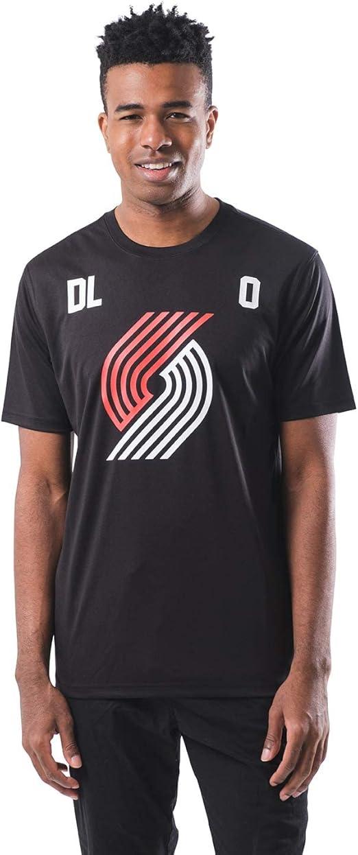 Ultra Game NBA Portland Trail Blazers - Damian Lillard Men's Players Quick Dry Active T-Shirt| Portland Trail Blazers - Damian Lillard - UltraGameShop