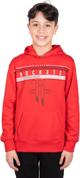 Ultra Game NBA Houston Rockets Boys Super Soft Poly Midtwon Pullover Hoodie Sweatshirt|Houston Rockets - UltraGameShop