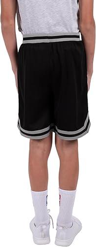 Ultra Game NBA Brooklyn Nets Boys Active Knit Slam Basketball Training Shorts|Brooklyn Nets - UltraGameShop