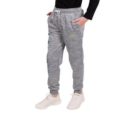 Ultra Game NFL Los Angeles Chargers Youth High Performance Moisture Wicking Fleece Jogger Sweatpants|Los Angeles Chargers - UltraGameShop