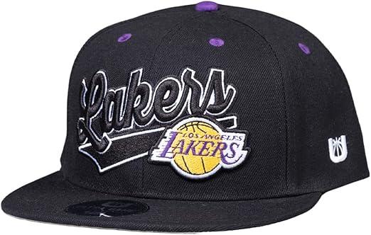 Ultra Game NBA Los Angeles Lakers Boys 8-20 Snap Back 3D Embroidered Team Logo Baseball Cap Hat|Los Angeles Lakers - UltraGameShop