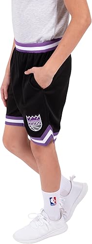 Ultra Game NBA Sacramento Kings Boys Active Knit Slam Basketball Training Shorts|Sacramento Kings - UltraGameShop