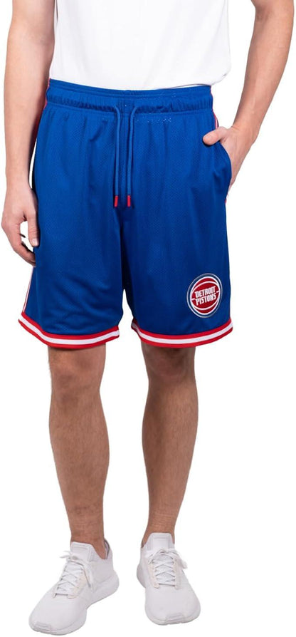 Ultra Game NBA Detroit Pistons Official Men's Slam Active Basketball Training Shorts|Detroit Pistons - UltraGameShop