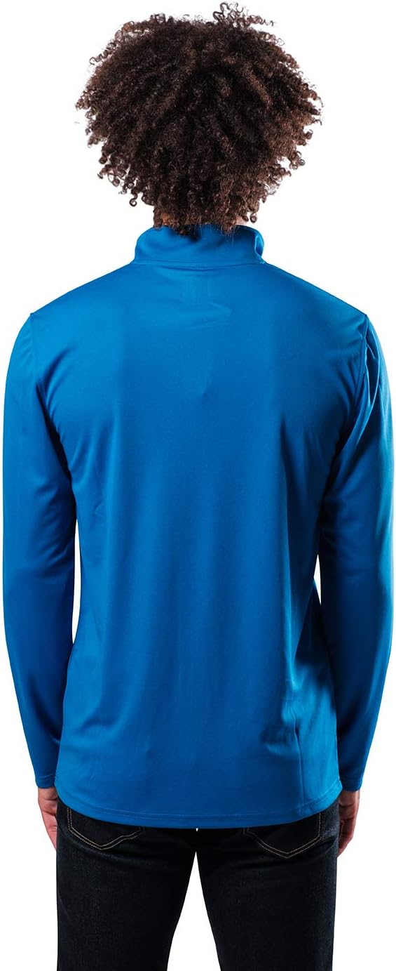 Ultra Game NBA Dallas Mavericks Men's Quarter Zip Long Sleeve Pullover T-Shirt|Dallas Mavericks - UltraGameShop