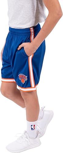 Ultra Game NBA New York Knicks Boys Active Knit Slam Basketball Training Shorts|New York Knicks - UltraGameShop