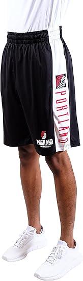 Ultra Game NBA Portland Trail Blazers Men's Active Soft Workout Basketball Training Shorts| Portland Trail Blazers - UltraGameShop