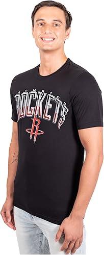 Ultra Game Men's NBA Houston Rockets Arched Plexi Short Sleeve T-Shirt|Houston Rockets - UltraGameShop