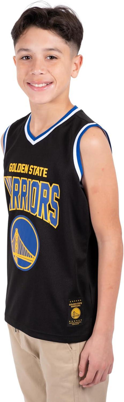 Ultra Game NBA Golden State Warriors Boys Sleeveless Mesh Tank Top Muscle T-Shirt|Golden State Warriors - UltraGameShop