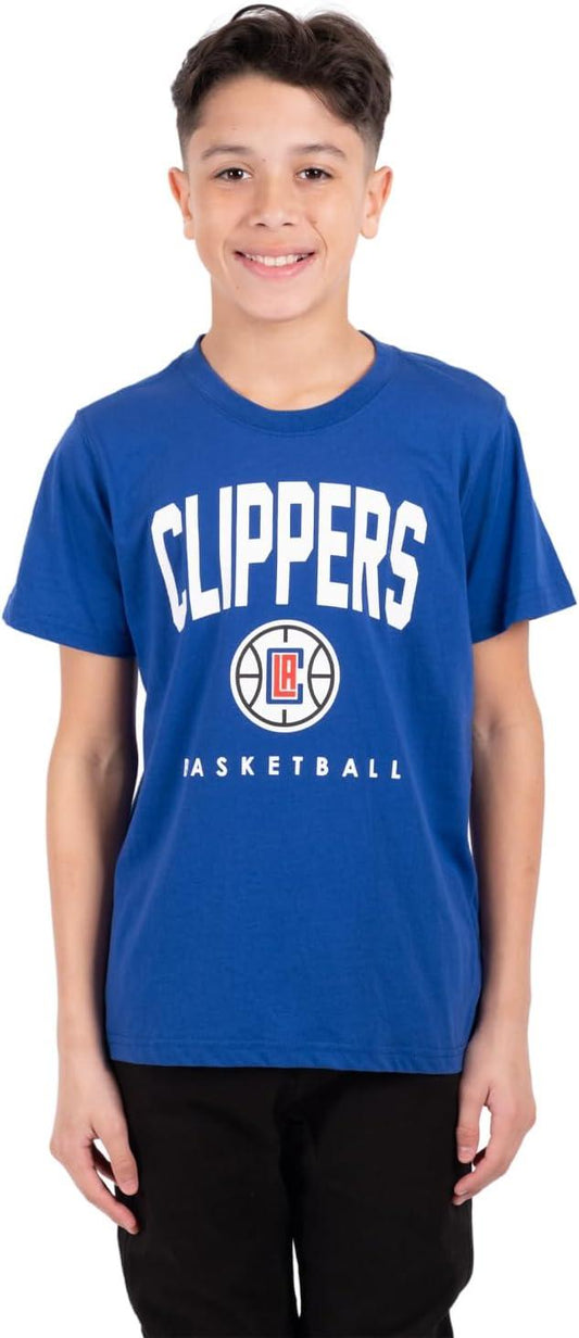 Ultra Game NBA Los Angeles Clippers Boys Super Soft Game Time T-Shirt|Los Angeles Clippers - UltraGameShop