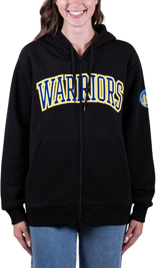 Ultra Game NBA Women's Golden State Warriors Super Soft Full Zip Hoodie Sweatshirt | Golden State Warriors - UltraGameShop