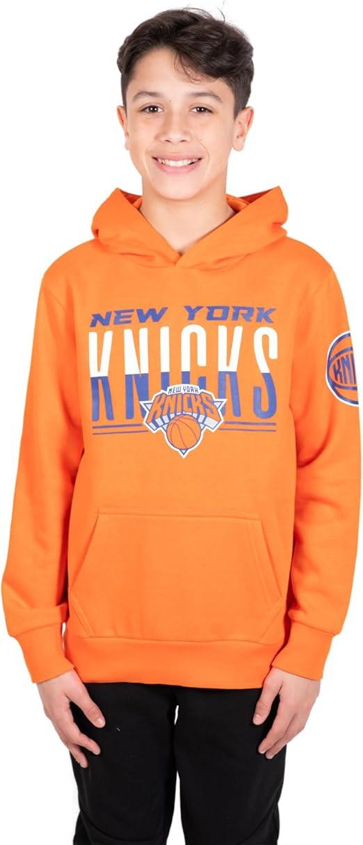 Ultra Game NBA New York Knicks Boys MVP Super Soft Pullover Hoodie Sweatshirt|New York Knicks - UltraGameShop