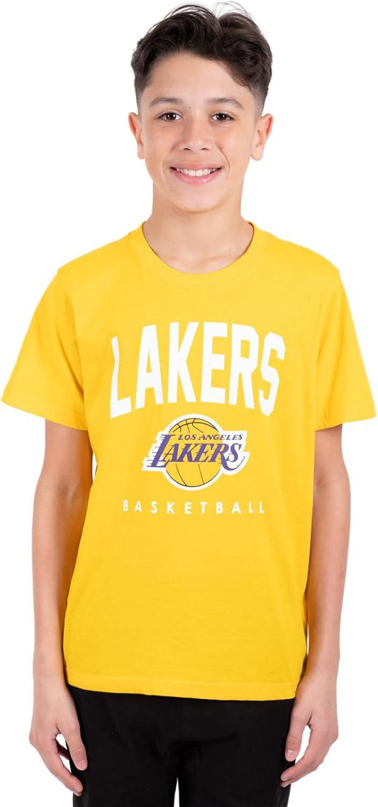 Ultra Game NBA Los Angeles Lakers Boys Super Soft Game Time T-Shirt|Los Angeles Lakers - UltraGameShop