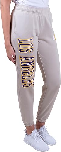 Ultra Game NBA Los Angeles Lakers Women's Super Soft Active Fleece Sweatpants Joggers|Los Angeles Lakers - UltraGameShop