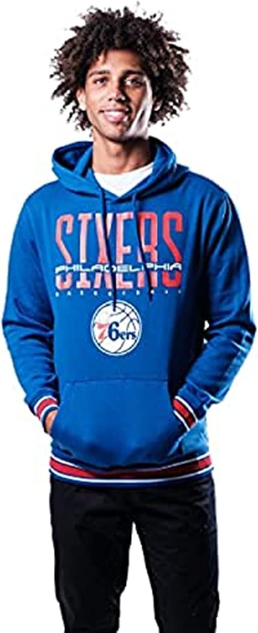 Ultra Game Men's NBA Philadelphia 76ers Focused Pullover Fleece Hoodie Sweatshirt|Philadelphia 76ers - UltraGameShop