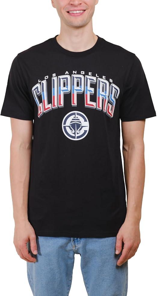 Ultra Game Men's NBA Los Angeles Clippers Arched Plexi Short Sleeve T-Shirt|Los Angeles Clippers - UltraGameShop