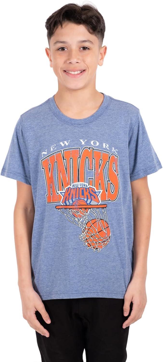 Ultra Game NBA New York Knicks Boys Super Soft Distressed T-Shirt|New York Knicks - UltraGameShop