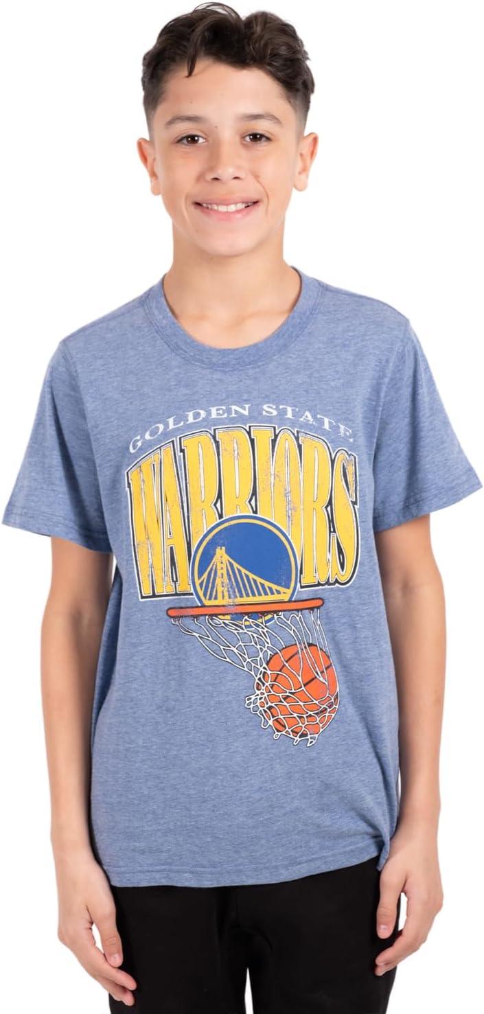 Ultra Game NBA Golden State Warriors Boys Super Soft Distressed T-Shirt|Golden State Warriors - UltraGameShop