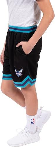 Ultra Game NBA Charlotte Hornets Boys Active Knit Slam Basketball Training Shorts|Charlotte Hornets - UltraGameShop