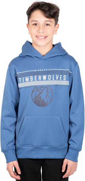 Ultra Game NBA Minnesota Timberwolves Boys Super Soft Poly Midtwon Pullover Hoodie Sweatshirt|Minnesota Timberwolves - UltraGameShop