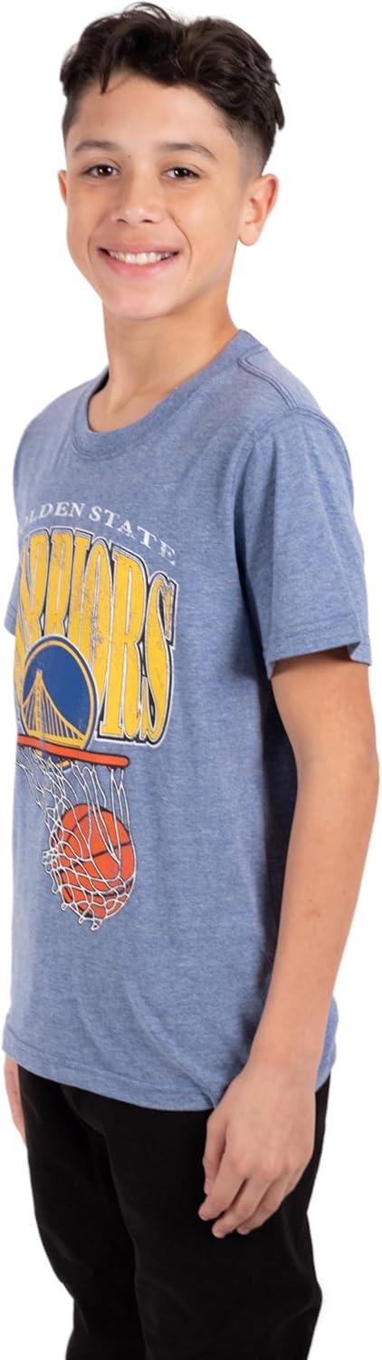 Ultra Game NBA Golden State Warriors Boys Super Soft Distressed T-Shirt|Golden State Warriors - UltraGameShop