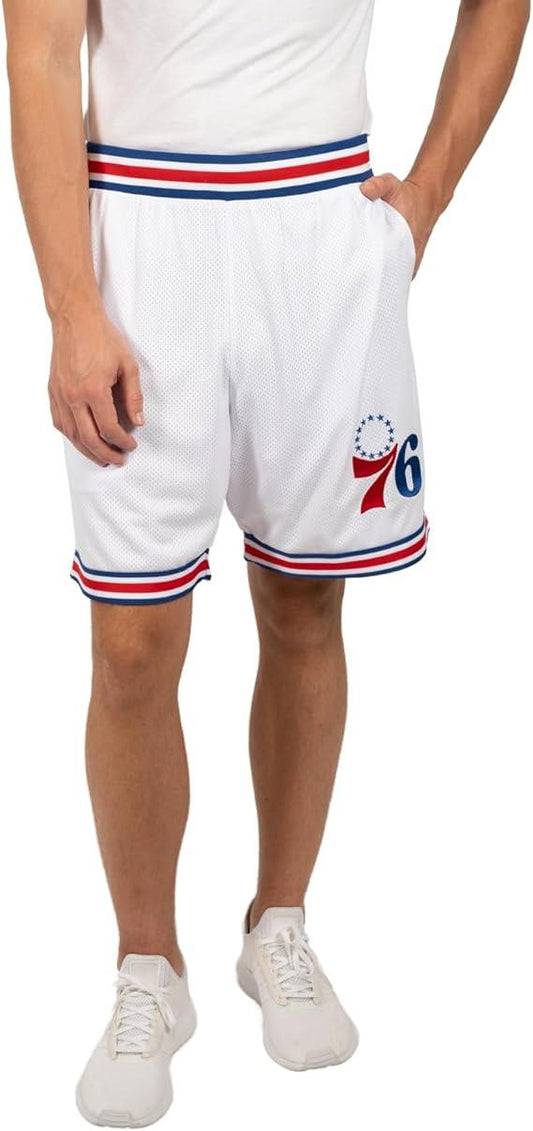 Ultra Game NBA Philadelphia 76ers Official Men's Showtime Active Basketball Training Shorts|Philadelphia 76ers - UltraGameShop