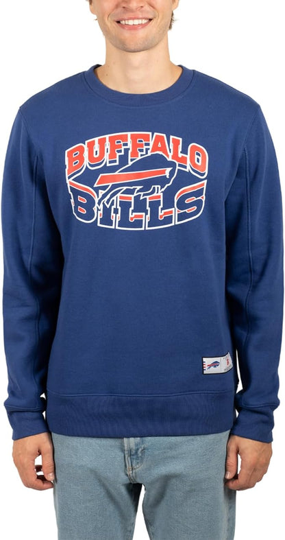 Ultra Game NFL Buffalo Bills Mens Super Soft Ultimate Crew Neck Sweatshirt|Buffalo Bills - UltraGameShop