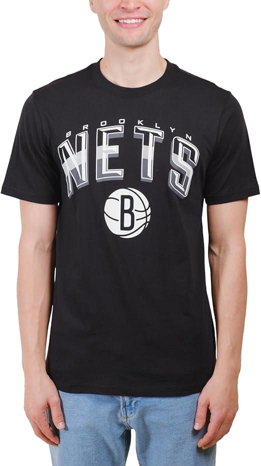 Ultra Game Men's NBA Brooklyn Nets Arched Plexi Short Sleeve T-Shirt|Brooklyn Nets - UltraGameShop