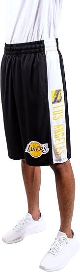 Ultra Game NBA Los Angeles Lakers Warriors Men's Active Soft Workout Basketball Training Shorts| Los Angeles Lakers - UltraGameShop