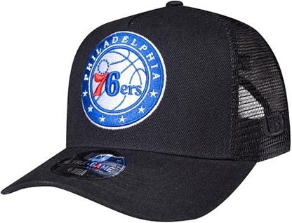 Ultra Game NBA Adults Philadelphia 76ers Snap Back All Around The World Trucker Baseball Cap Hat| Philadelphia 76ers - UltraGameShop