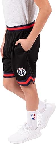 Ultra Game NBA Washington Wizards Boys Active Knit Slam Basketball Training Shorts|Washington Wizards - UltraGameShop