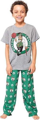 Ultra Game NBA Boston Celtics Boys 2 Piece Tee Shirt & Lounge Pants Pajama Set|Boston Celtics - UltraGameShop