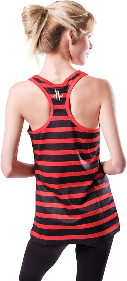 Ultra Game NBA Women's Super-Soft Mesh Racerback Tank Top,Houston Rockets|Houston Rockets