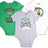 Ultra Game NBA Boston Celtics Super Soft Cotton 3 Pack Baby Creeper Bodysuit|Boston Celtics - UltraGameShop