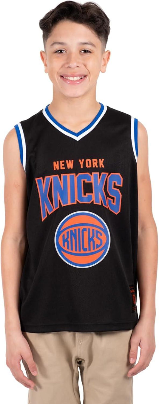 Ultra Game NBA New York Knicks Boys Sleeveless Mesh Tank Top Muscle T-Shirt|New York Knicks - UltraGameShop