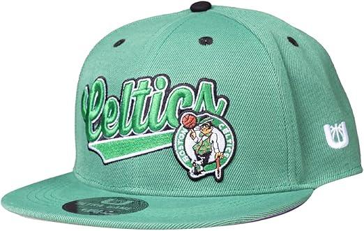 Ultra Game Adults Boston Celtics Snap Back 3D Embroidered Team Logo Baseball Cap Hat |Boston Celtics - UltraGameShop