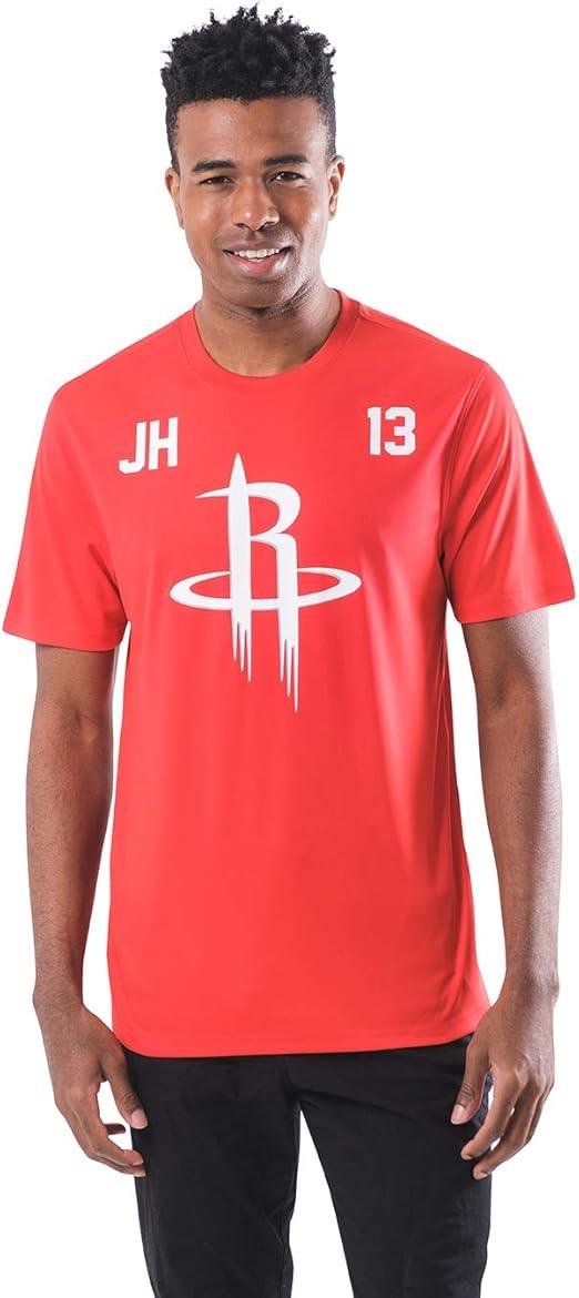 Ultra Game NBA Houston Rockets - James Harden Men's Players Quick Dry Active T-Shirt|Houston Rockets - James Harden - UltraGameShop