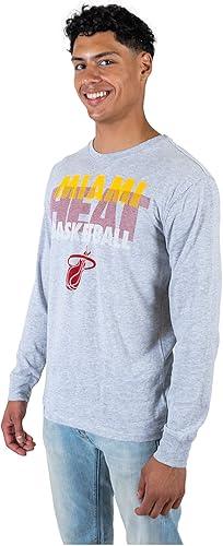 Ultra Game NBA Miami Heat Men's Super Soft Supreme Long Sleeve T-Shirt|Miami Heat - UltraGameShop