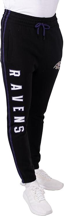 Ultra Game NFL Baltimore Ravens Men's Active Super Soft Game Day Jogger Sweatpants|Baltimore Ravens - UltraGameShop